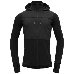 Muška softshell jakna Devold Herøy Hybrid Merino Jkt Man crna