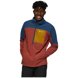 Muške funkcionalne majice dugih rukava Cotopaxi M'S Abrazo Fleece Half-Zip Jacket bež/plava Deep Sea and Nutmeg