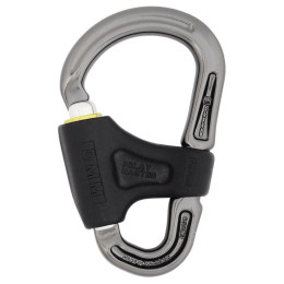 Karabiner DMM Belay Master siva/žuta Titanium/Lime