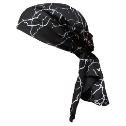 Višenamjenski šal Progress Šátek D Sat Tisk 9BG crna PatternBlackLightning