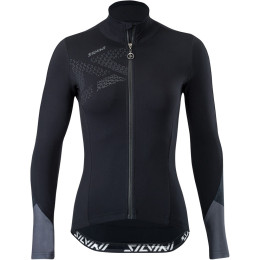 Ženski biciklistički dres Silvini Calvana crna/siva BlackCharcoal