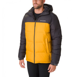 Muška jakna Columbia Pike Lake Hooded Jacket siva/žuta GoldenYellowShark