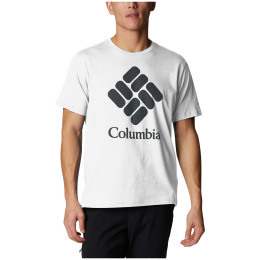 Muška majica Columbia Columbia Trek™ Logo Short Sleeve bijela WhiteCscStackedLogo