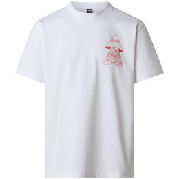 Muška majica The North Face M Mountain Play Relaxed Short Sleeve Tee-Graphic bijela TNF WHITE