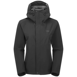 Ženska jakna Rab Downpour Jacket Wmns crna