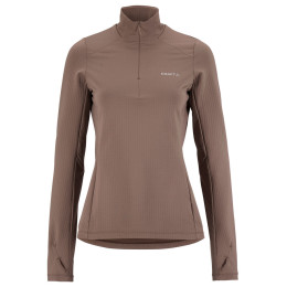 Ženska funkcionalna dukserica Craft Gain Thermal Midlayer 2 W smeđa Brown