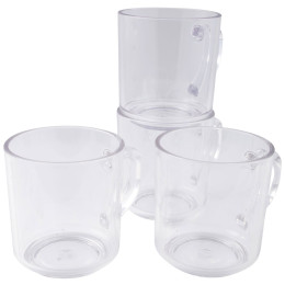 Set šalica Bo-Camp Mug 330 ml 4 kom bijela