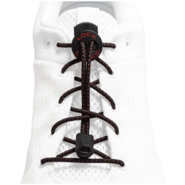 Vezice za cipele Lock Laces Original crna/crvena RK Pro Series