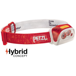 Raspakirana čeona svjetiljka Petzl Actik Core crvena red