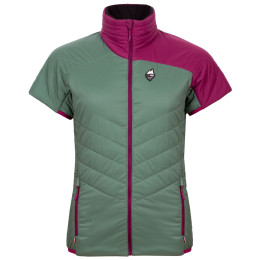 Ženski prsluk od perja High Point Telos Lady Down T-shirt zelena Khaki/Magenta