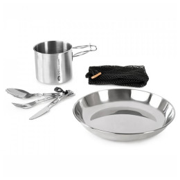 Trepetarijski set GSI Outdoors Glacier Stainless 1 Person Set