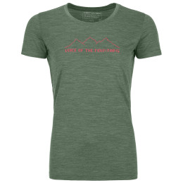 Ženska majica Ortovox 150 Cool Pixel Voice Ts W zelena Greenforestblend
