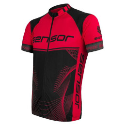 Muški biciklistički dres Sensor Cyklo Team Up crna/crvena Black/Red
