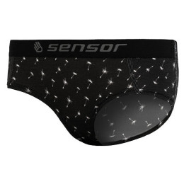Gaćice Sensor Merino Impress crna Black/Pattern