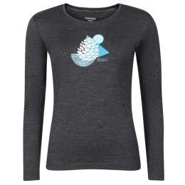 Ženska funkcionalna majica Progress Hela "Cone" siva šedý melír