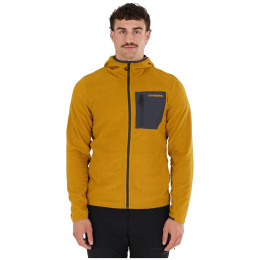 Muške funkcionalne majice dugih rukava Fundango Nagano Full Zip Hoodie žuta kangoo