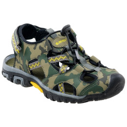 Dječije sandale Hi-Tec Inage JR zelena/smeđa Khaki/Corn/MoroPrint