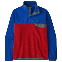 Muška dukserica Patagonia Synch Snap-T Pullover crvena/plava
