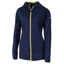 Ženska dukserica Zulu Merino Hoodie Full Zip plava Navy