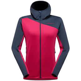 Ženska fleece jakna La Sportiva Cosmic Thermal Hoody W ružičasta/plava Azalea/Night Sky
