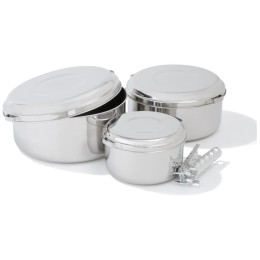 Set posuđa MSR Alpine 4 Pot Set srebrena