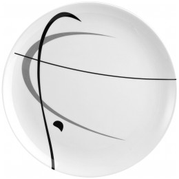 Tanjur Brunner Dinner plate ø 25 cm White bijela/crna