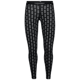 Ženske gaćice Icebreaker 200 Oasis Leggings Snow Hrtg crna Black