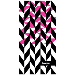 Ručnik Towee Dynamica 50x100 cm ružičasta/crna Dynamica