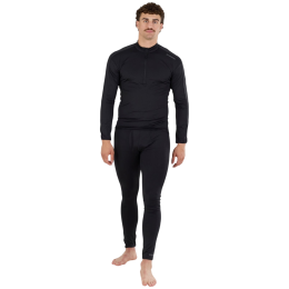 Muške funkcionalne majice Fundango Novak Midlayer crna black