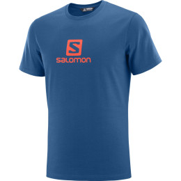 Muška majica Salomon Coton Logo Ss Tee M plava Poseidon