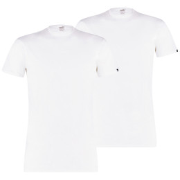 Muška termo majica Puma Basic 2P Crew Tee bijela White