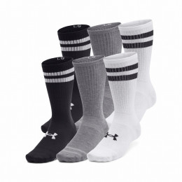 Set čarapa Under Armour Essential 6Pk Crew bijela/crna White/White/Black