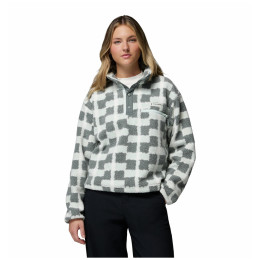 Ženska dukserica Columbia Helvetia™ II Printed Cropped Half Snap