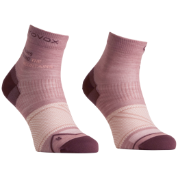 Ženske merino čarape Ortovox Alpine Light Quarter Socks W ružičasta Dusk Rose