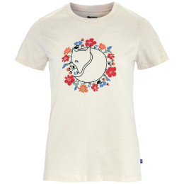 Ženska majica Fjällräven Fjällblomster Fox T-shirt W bijela Chalk White