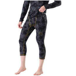 Muške tajice 3/4 Smartwool Merino 250 Baselayer 3/4 Bottom crna/siva Blk Td/Hny Gld