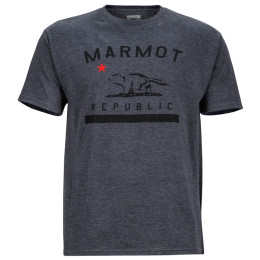 Muška majica Marmot Marmot Republic Tee SS siva CharcoalHeather