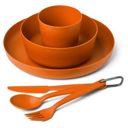 Trepetarijski set Sea to Summit Camp Dinnerware Set - 6 pcs narančasta Burnt Orange