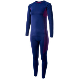 Žensko termo rublje Hi-Tec Lady Karti set tamno plava BlueDepths/Sangria