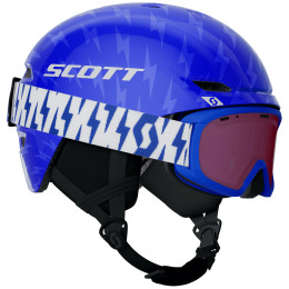 Set kaciga Scott Keeper 2 + Witty Jr plava / svijetloplava royal blue