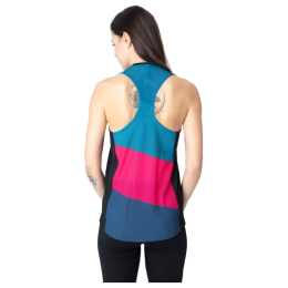 Ženska majica bez rukava Drexiss Fit Stripe Pink crna/plava