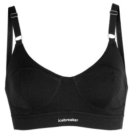Grudnjak Icebreaker Queens Clasp Bra crna Black
