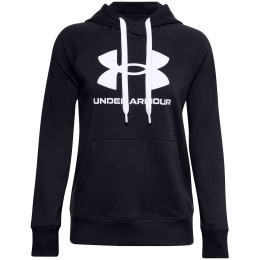 Ženska dukserica Under Armour Rival Fleece Logo Hoodie-BLK crna Black/White/White