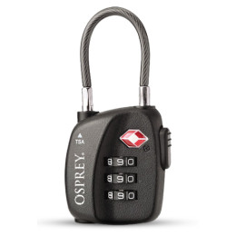 Katanac Osprey Tsa 3 Dial Cable Lock crna Black