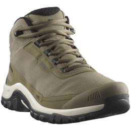 Muške zimske cipele Salomon Shelter Waterproof kaki Stone Gray / Black / Rainy Day