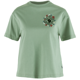 Ženska majica Fjällräven Fjällblomster Logo T-shirt W zelena Misty Green