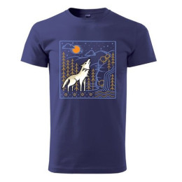 Muška majica Česke parky Wolfie plava