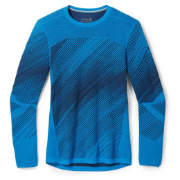 Muška termo majica Smartwool M Intraknit Thermal Merino Base Layer Pattern Crew plava