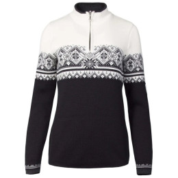 Ženski džemer Dale of Norway Moritz Fem Sweater crna/bijela Black White Darkcharcoal