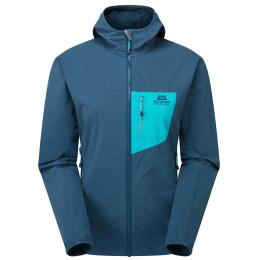 Ženska jakna Mountain Equipment Echo Hooded Jacket Women's plava Majolica Blue/Topaz